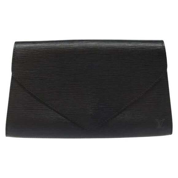 LOUIS VUITTON Epi Art Deco Clutch Bag Black M52632 LV Auth EC463 - Picture 2 of 15